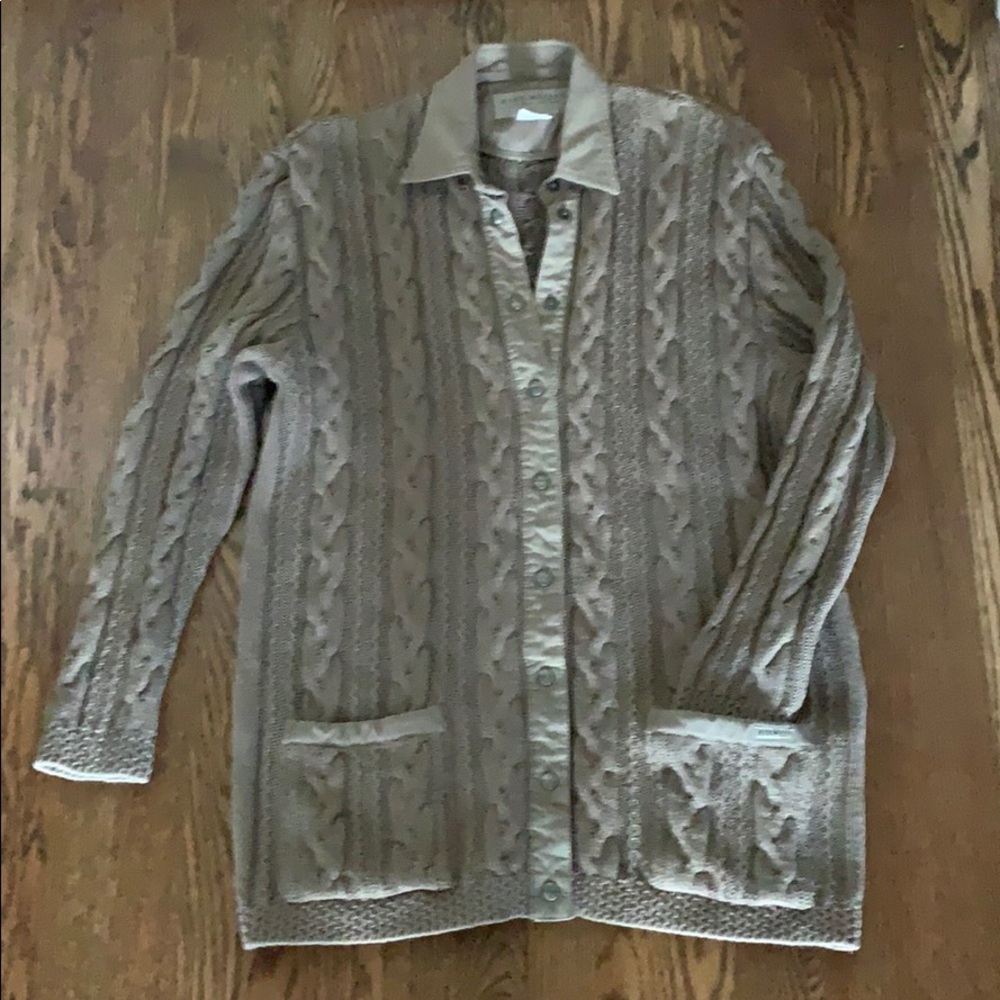 Blue Willi’s Cable-knit Cardigan Sweater